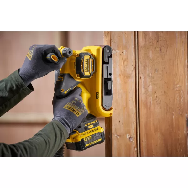 Aku pásová bruska Stanley FATMAX® SFMCW223B, V20, bez baterie a nabíječky 18 V