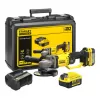 Aku úhlová bruska Stanley FATMAX® SFMCG400M2K, V20, 2 x 4.0 Ah 18 V