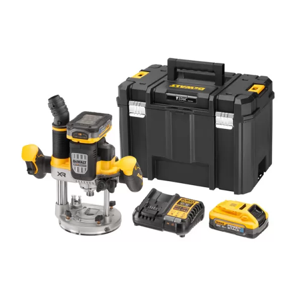 Aku horní frézka DeWalt DCW620H2, 18V, 2x5,0Ah, TSTAK