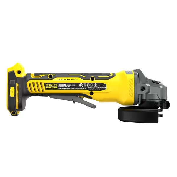 Aku bezuhlíková úhlová bruska Stanley FATMAX® SFMCG700B, V20, bez baterie a nabíječky 18 V