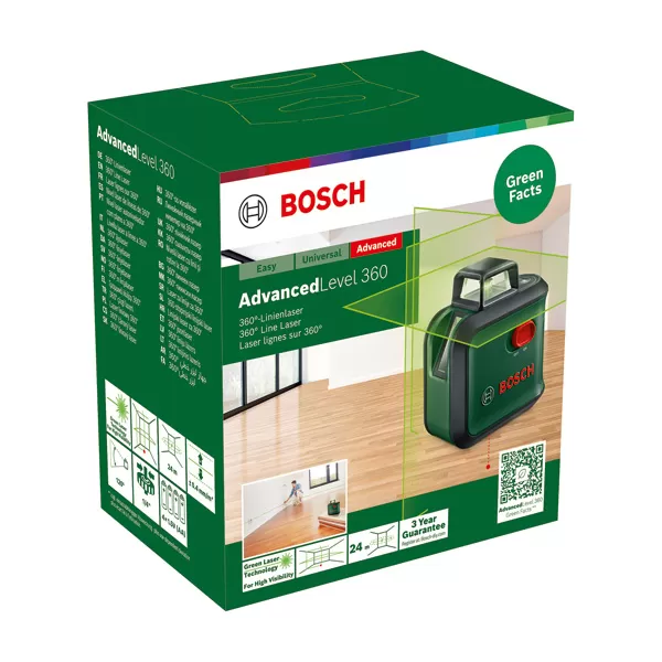 Křížový laser 360˚ Bosch AdvancedLevel 360 0603663B06