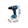 Aku vrtačka Bosch GSR 18V-65 Professional, 2x4,0Ah GBA, 06019N3231