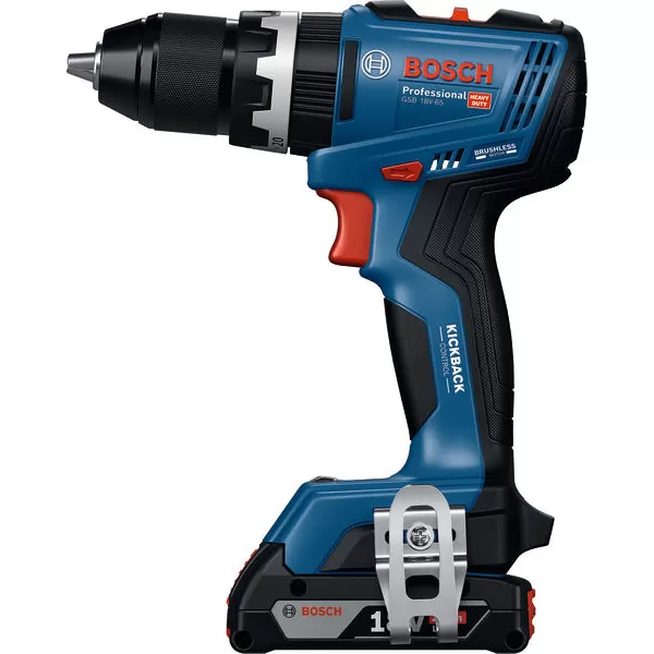Aku vrtačka s příklepem Bosch GSB 18V-65 Professional, 2 x aku 2,0Ah GBA