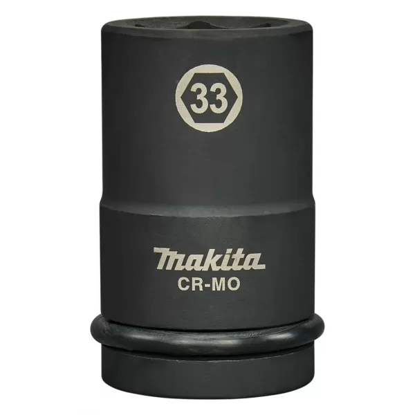 Klíč nástrčný hluboký 1" čtyřhran, rázový, 33x90 mm Makita
