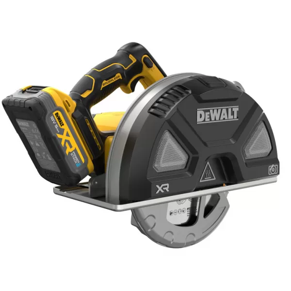 Aku okružní pila na kov DeWalt DCS383H2, 18V, 2x5,0Ah POWERSTACK