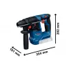 Aku vrtací kladivo Bosch GBH 18V-18 Professional 2 x aku 4,0Ah 0611927002