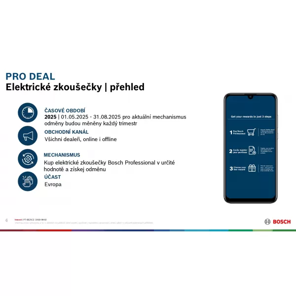 Akce Bosch Elektricktrické zkoušečky - dárek zdarma více zde: bosch-professional.com/cz/cs/pro360/prodeals/electrical-testers/