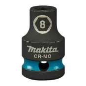 Klíč nástrčný 1/2", čtyřhran, rázový, Impact Black, 8mm, Makita