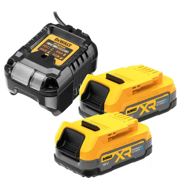 Nabíječka 10,8-18V XR Li-Ion + 2 x akumulátor 18V 1,7Ah POWERSTACK DeWALT DCB1102E2