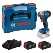 Aku rázový utahovák Bosch GDS 18V-350 Professional, 2x4,0Ah, 06019M5022