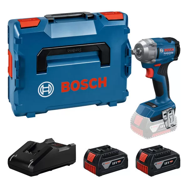 Aku rázový utahovák Bosch GDS 18V-350 Professional, 2x4,0Ah, 06019M5022