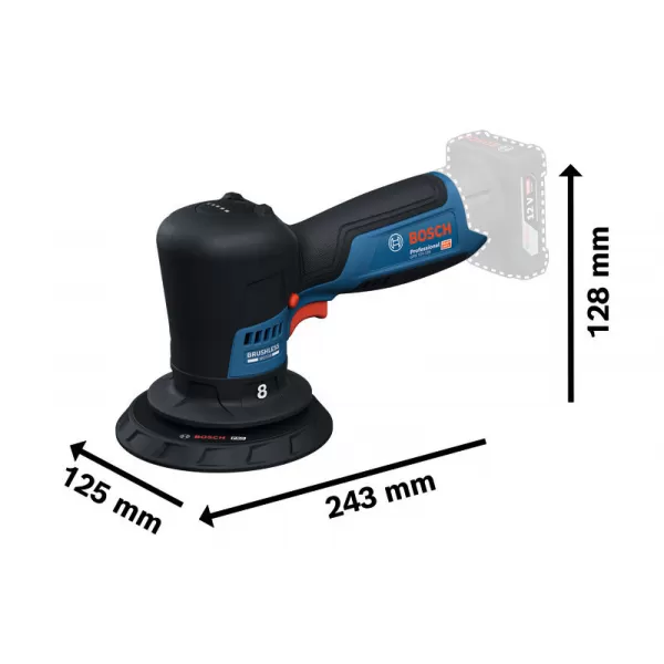 Aku excentrická leštička Bosch GPX 12V-125 Professional 06019L4100