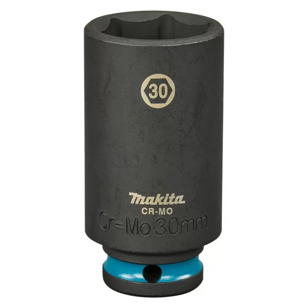 Klíč nástrčný prodloužený 1/2", čtyřhran, rázový, Impact Black, 30mm, Makita