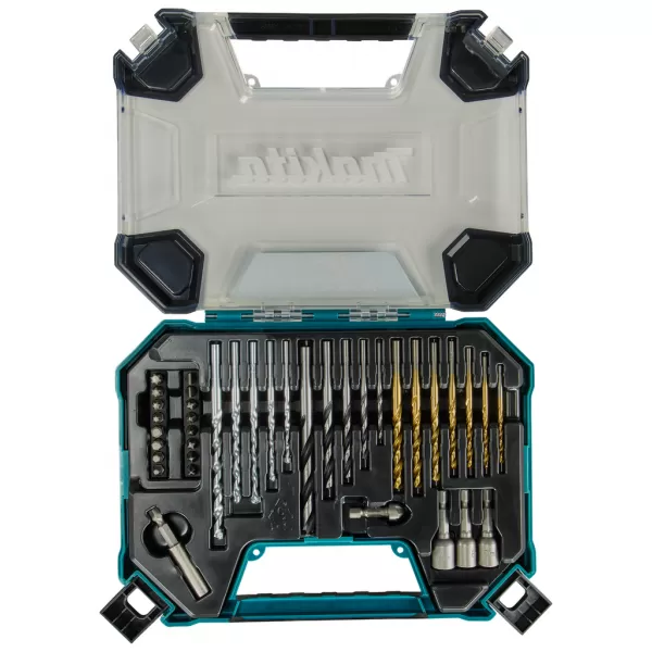 Sada vrtáků a příslušenství 38 ks v plastovém kufru Makita