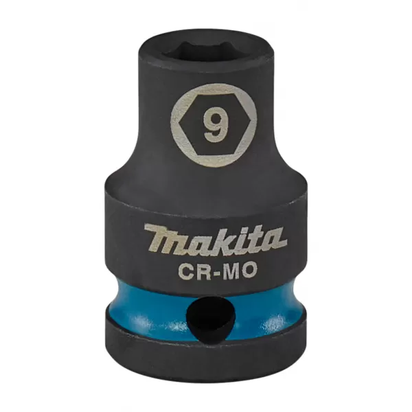 Klíč nástrčný 1/2", čtyřhran, rázový, Impact Black, 9mm, Makita