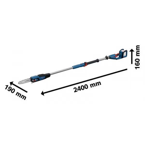 Aku vyvětvovací řetězová pila Bosch GKE 18V-25 TP Professional