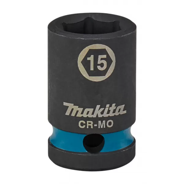 Klíč nástrčný rázový 1/2", čtyřhran, Impact Black, 15mm Makita