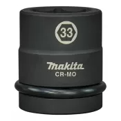 Klíč nástrčný 1" čtyřhran, rázový, 33x63 mm Makita