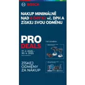 Akce Bosch - dárek dle výběru zdarma, více o akci na: bosch-professional.com/cz/cs/pro360/prodeals/