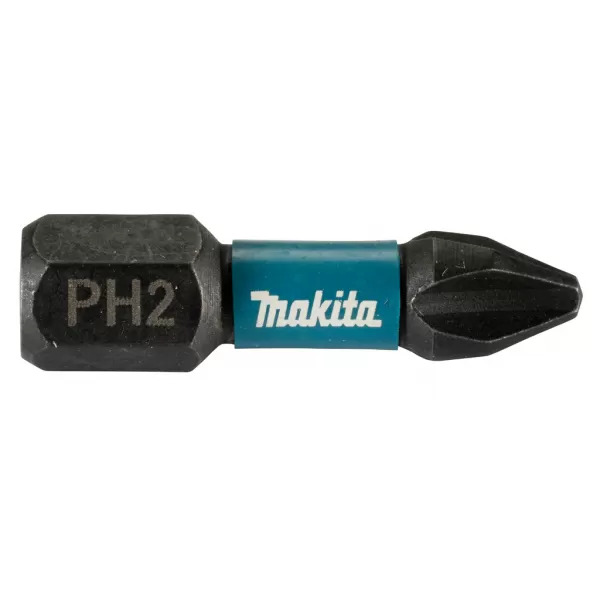 Bit šroubovací torzní 1/4" rázový, Impact Black PH2, 25mm 25ks, Makita