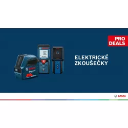 Akce Bosch Elektricktrické zkoušečky - dárek zdarma více zde: bosch-professional.com/cz/cs/pro360/prodeals/electrical-testers/