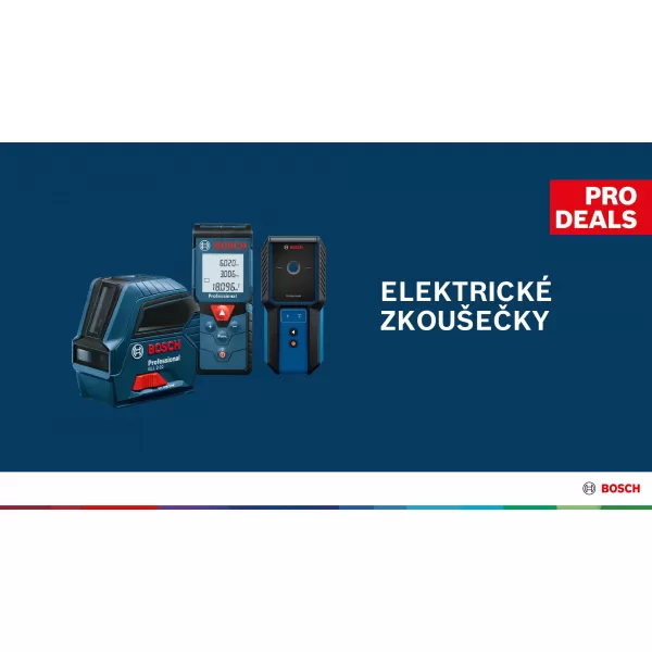 Akce Bosch Elektricktrické zkoušečky - dárek zdarma více zde: bosch-professional.com/cz/cs/pro360/prodeals/electrical-testers/
