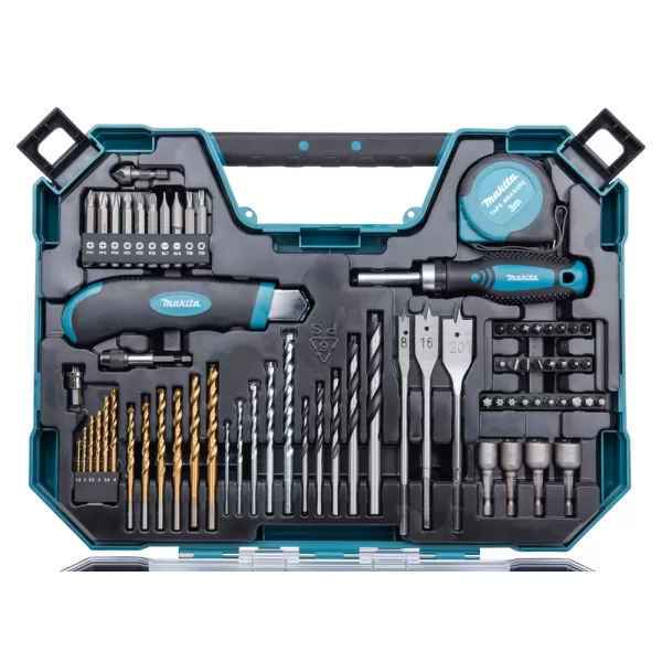 sada vrtáků a příslušenství 71 ks v plastovém kufru =oldD-33691