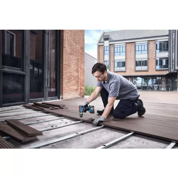 Aku vrtačka s příklepem Bosch GSB 18V-65 Professional, 1x2,0Ah+1x4,0Ah, 06019N3332 GBA