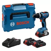 Aku vrtačka s příklepem Bosch GSB 18V-65 Professional, 3x4,0Ah ProCore