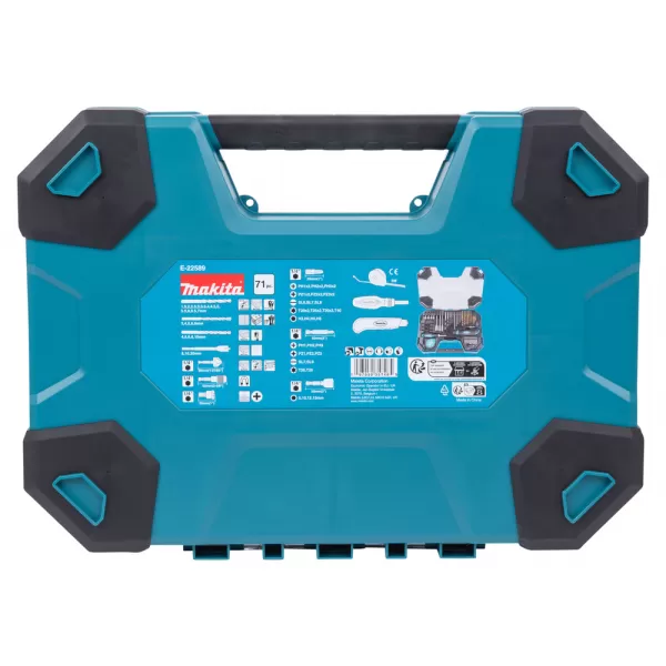 sada vrtáků a příslušenství 71 ks v plastovém kufru =oldD-33691