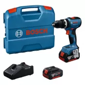 Aku vrtačka s příklepem Bosch GSB 18V-65 Professional, 2x4,0Ah GBA, 06019N3307