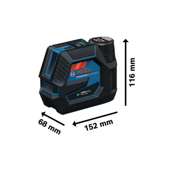 Křížový laser Bosch GCL 12V-50-22 CG+RM20+12V+Lboxx 0601066S02