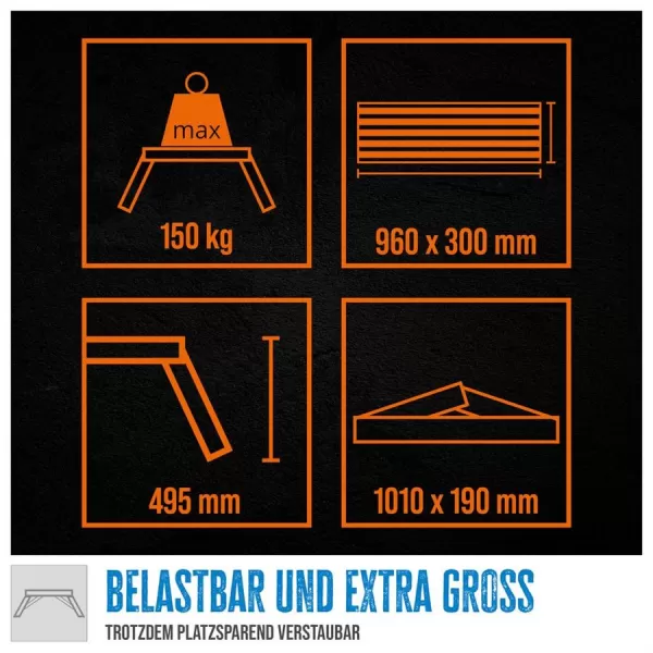 Hliníková pracovní plošina Güde GAAP 960