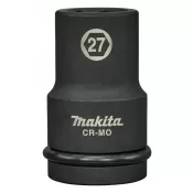 Klíč nástrčný hluboký 1" čtyřhran, rázový, 27x90 mm Makita