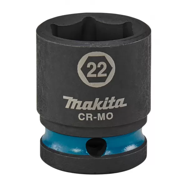 Klíč nástrčný 1/2", čtyřhran, rázový, Impact Black, 22mm, Makita