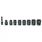 Sada nástrčných klíčů 3/8",čtyřhran rázový, Impact Black 8ks Makita