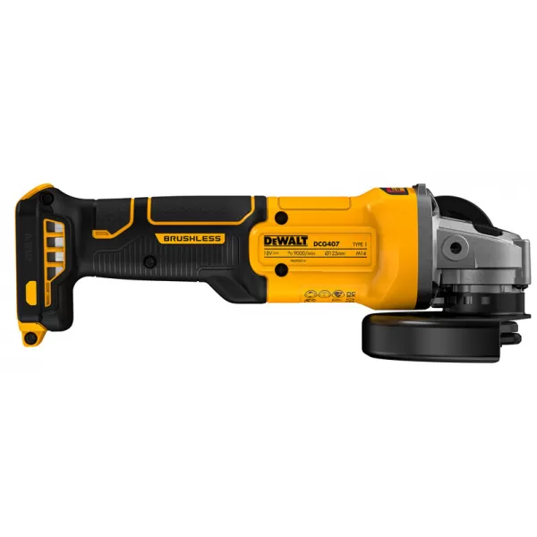 Aku úhlová bruska DeWalt DCG407NT, 18V, solo