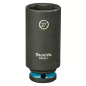 Klíč nástrčný prodloužený 1/2", čtyřhran, rázový, Impact Black, 27mm, Makita