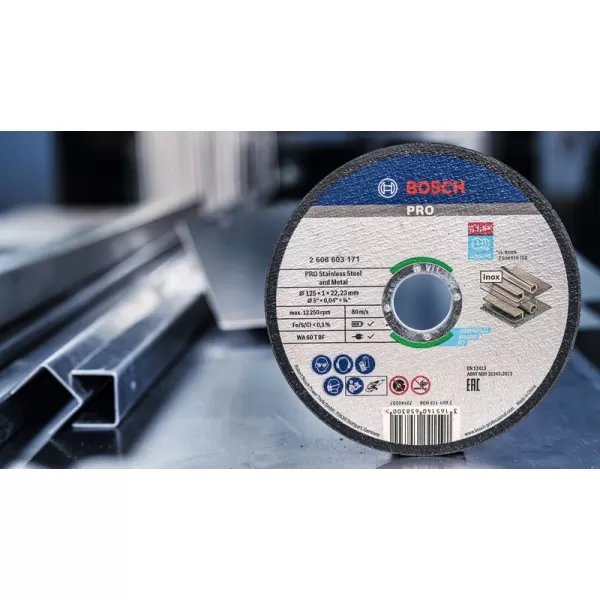 Kotouč řezný 125x1,0 Standard for Inox Rapid / bal.100ks / kyblík