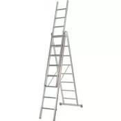 Žebřík univerzální výsuvný 3 dílný 3x10 příček Hymer
