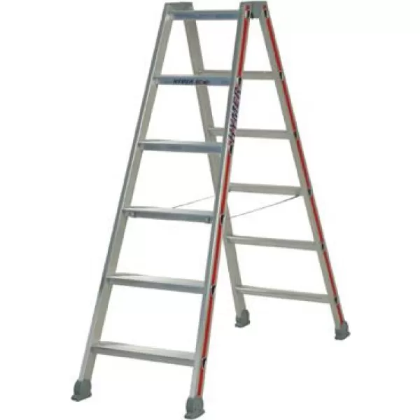 Schůdky oboustranné hliníkové 2x5 příček Hymer