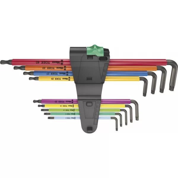 Sada imbus klíčů TORX® 9ks TX-HF T8-40 Multicolor 967/9 Wera 05024480001
