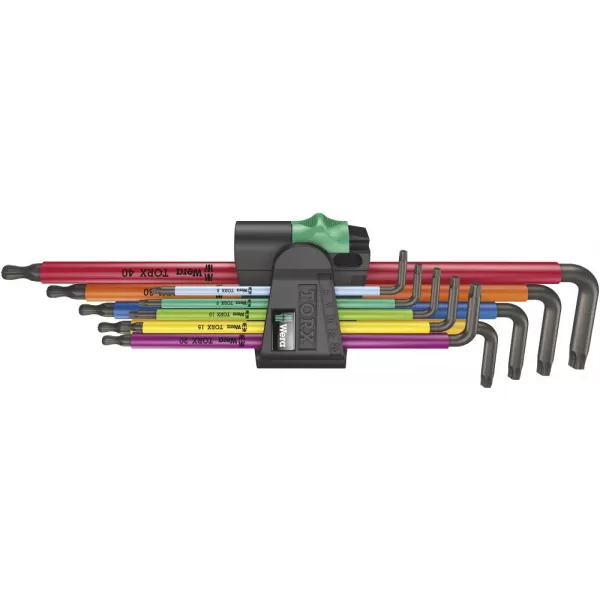 Sada imbus klíčů TORX® 9ks TX-HF T8-40 Multicolor 967/9 Wera 05024480001