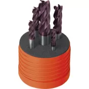 Sada stopkový fréz DIN6527 tvrdokov TiAlN stopka HB 5 ks. 6-16mm FORMAT