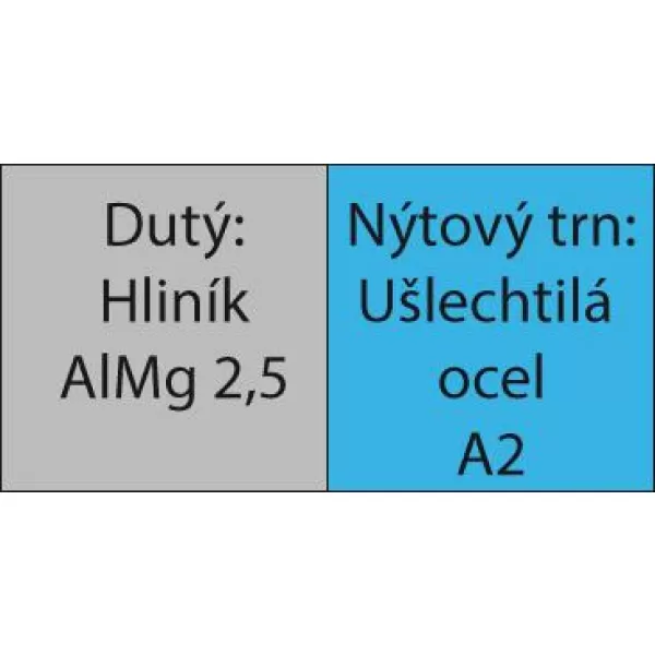 Vicerozsahovy trhaci nyt hlinik/VA plocha kulata hlava 4,8x15mm GESIPA bal. 500ks
