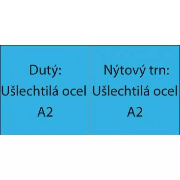 Trhaci nyt INOX A2/VA plocha kulata hlava 4x8mm GESIPA bal. 500ks