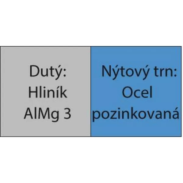 Trhací nýt hliník/ocel plochá kulatá hlava, mini balení, 3x8mm a 100 ks. GESIPA