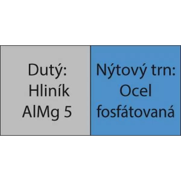 Trhaci nyt CAP hlinik/ocel plocha kulata hlava 4x9,5mm GESIPA bal. 500ks
