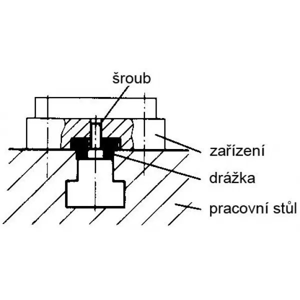 Lícovací T-matice DIN6322A 10x20mm AMF