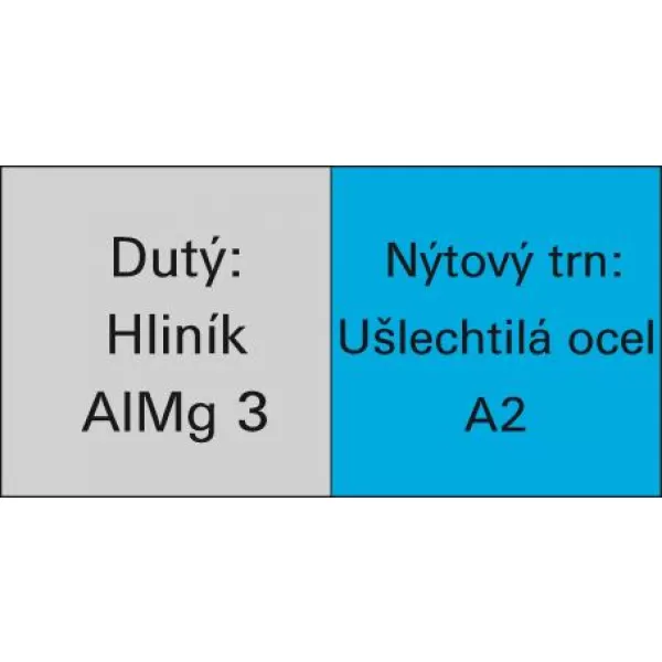 Trhaci nyt, hlinik/VA plocha kulata hlava 4x10mm GESIPA bal. 500ks
